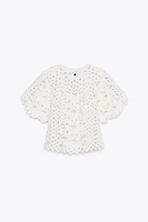 CROCHET KNIT CROP TOP