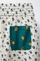 PANTALON IMPRIMÉ FLEURS
