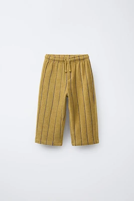 PANTALON SERVIETTE RAYÉ TISSÉ
