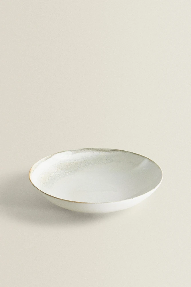 STONEWARE SOUP PLATE