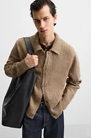 IRREGULAR TEXTURED CARDIGAN