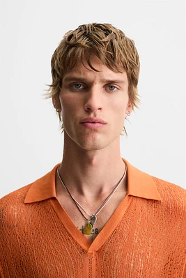 COLLIER CORDON PENDENTIFS