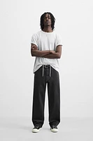 RELAXED FIT DRAWSTRING JEANS