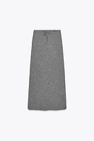 100% WOOL LONG SKIRT