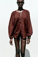 BLOUSE FLUIDE FRONCES
