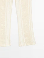 Pantalon flare en lin mélangé - Limited Edition
