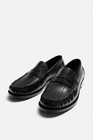 EMBOSSED LOAFERS