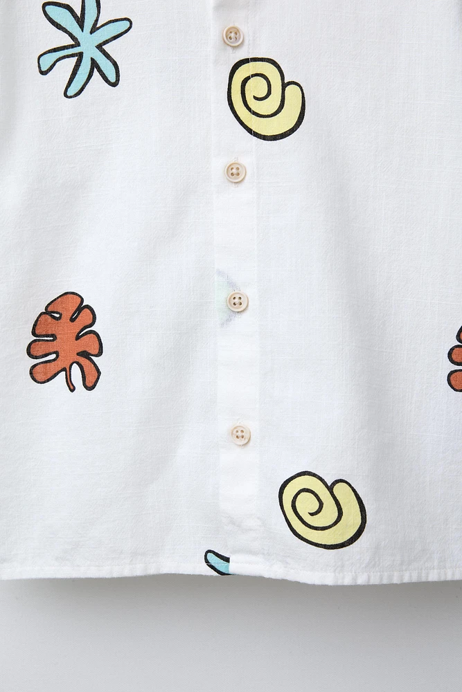 SEASHELL PRINT SHIRT