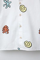 SEASHELL PRINT SHIRT