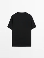 T-shirt en maille à manches courtes 100 % lin