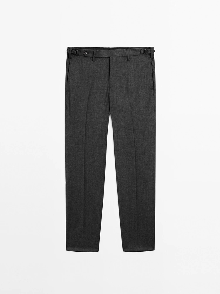 Wool blend smart trousers