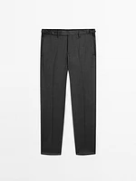 Wool blend smart trousers