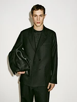 100% linen suit blazer
