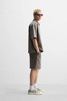 WASHED TEXTURED SHORTS