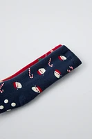 TWO-PACK OF NON-SLIP REINDEER AND SANTA SOCKS