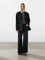 Loose mid-rise wide-leg jeans