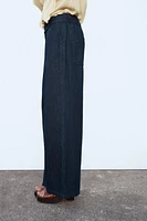 WIDE LEG PANTS WITH DARTS