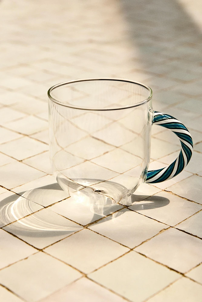 TASSE BOROSILICATE ANSE SPIRALE