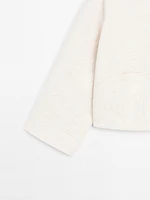 Veste tissu floral 100 % coton