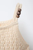 BEADED KNIT TOP