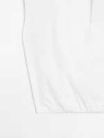 Chemisier en popeline avec élastique coton