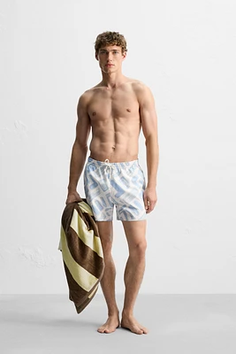 REGULAR GEOMETRIC PRINT SWIMSUIT