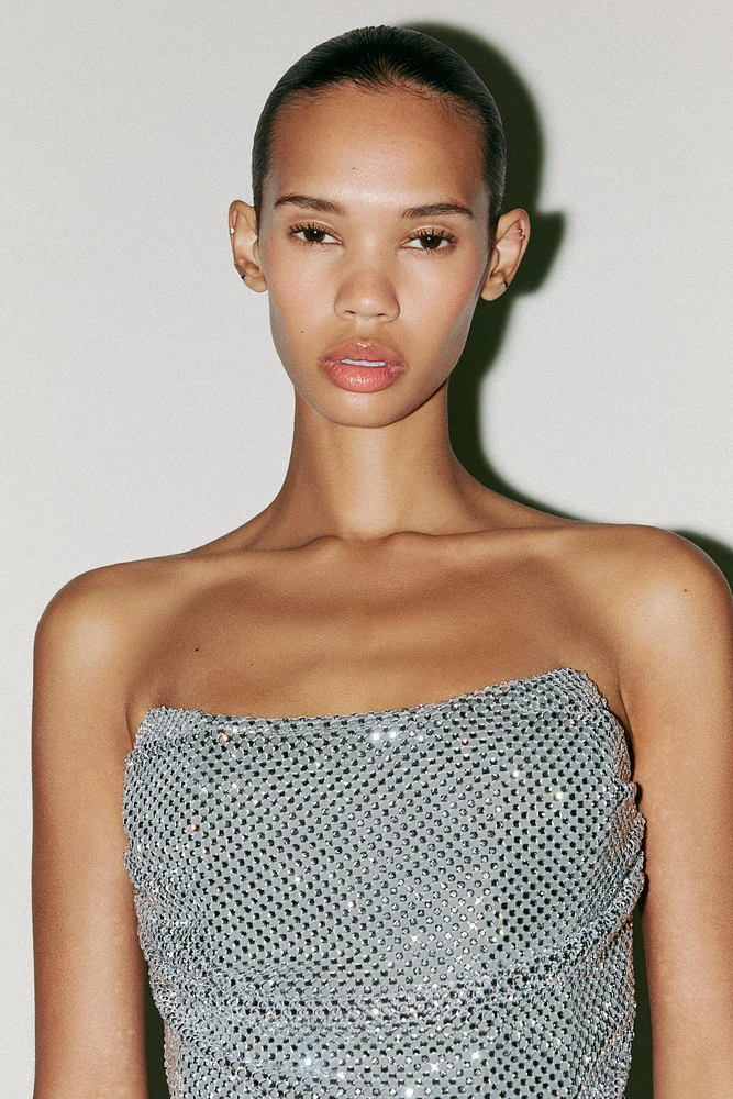RHINESTONE SHORT DRESS