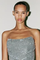 RHINESTONE SHORT DRESS