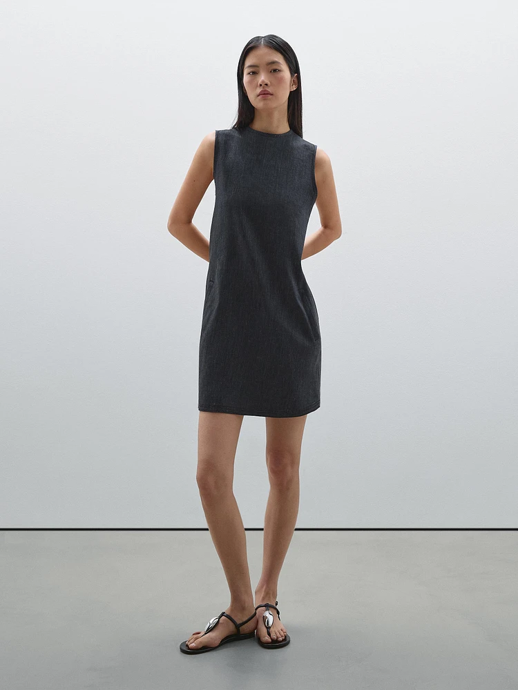 Mini-robe denim 100 coton