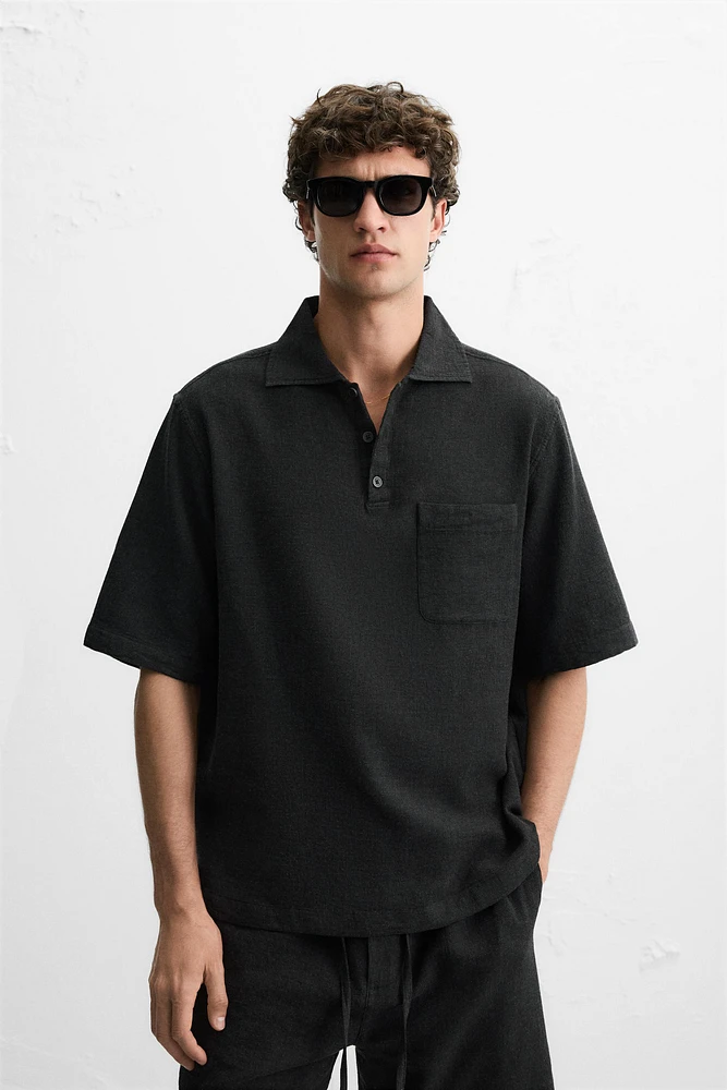 POLO STRUCTURE QUADRILLÉ
