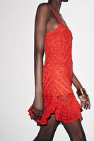 CROCHET PEPLUM DRESS