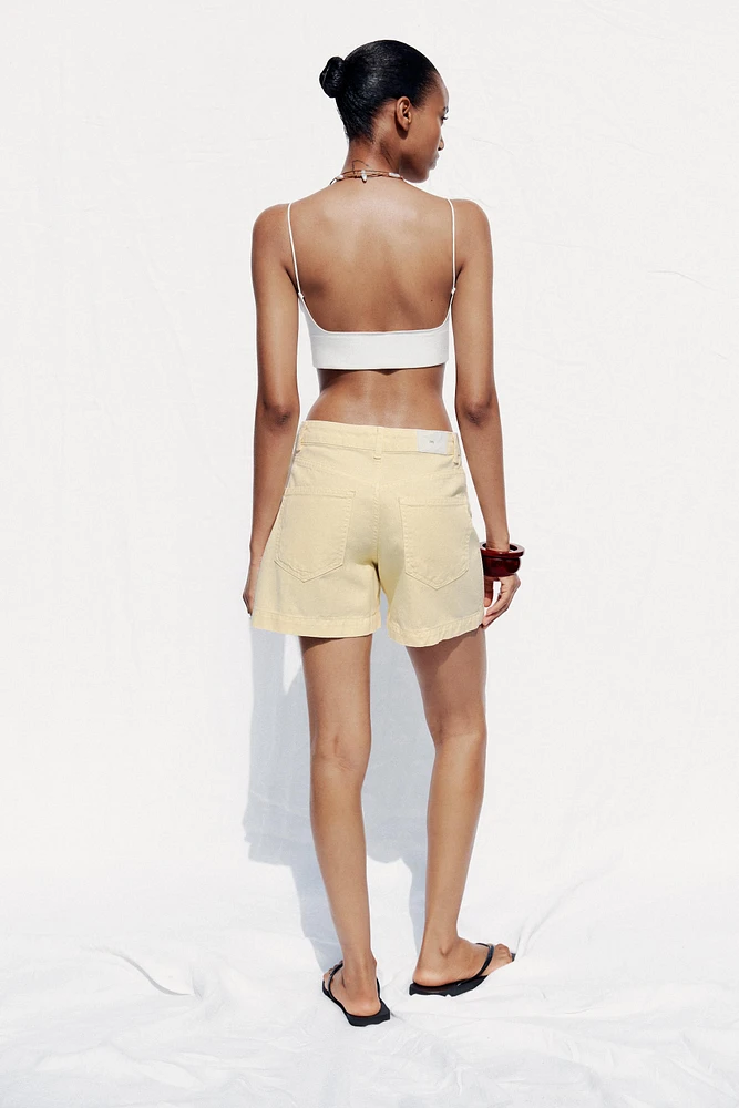 Z1975 HIGH-WAISTED SHORTS WITH PATCH POCKETS