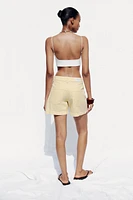 Z1975 HIGH-WAISTED SHORTS WITH PATCH POCKETS