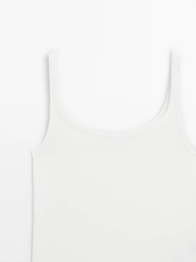 Cotton blend tank top