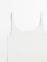 Cotton blend tank top