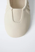 LEATHER BALLET FLATS