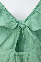 ROBE ET CULOTTE UNIE 100 % LIN