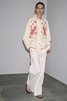 ZW COLLECTION EMBROIDERED OVERSHIRT