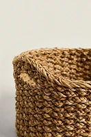 CYLINDRICAL SEAGRASS BASKET