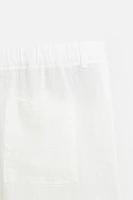 RELAXED FIT 100% LINEN PANTS