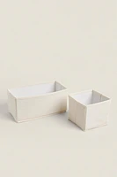 FOLDABLE COTTON STORAGE BOX