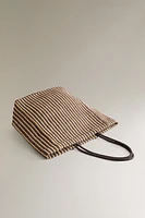 STRIPED SHOPPER BAG