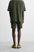 JACQUARD TEXTURED SHORTS