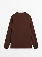 Cardigan oversize col en V 100 % cachemire