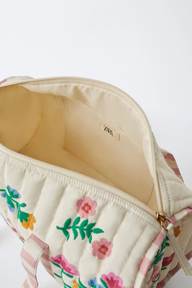 EMBROIDERED BOWLING BAG