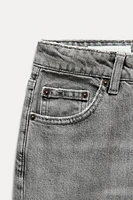 TRF STRAIGHT LEG JEANS WITH A HIGH WAIST