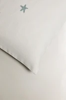 HOUSSE DE COUSSIN ÉTOILE DE MER