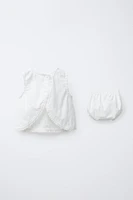 LINEN LACE SHIRT AND BLOOMERS SET