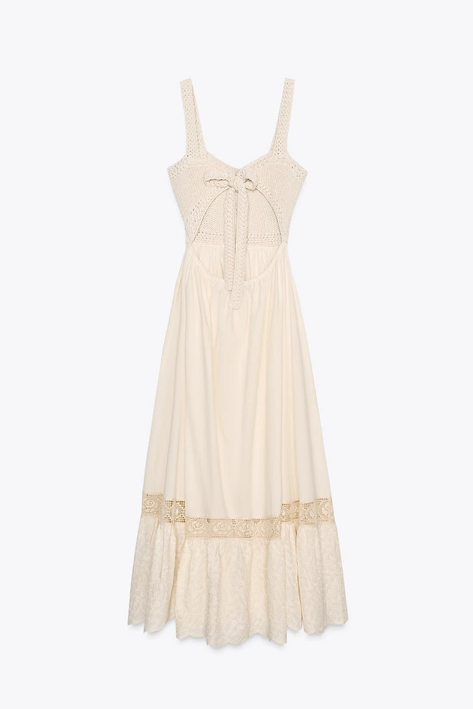 COMBINATION KNIT DRESS