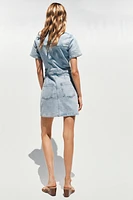 ROBE EN JEAN Z1975 COURTE À MANCHES COURTES